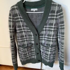 Opening Ceremony Plaid Mohair cardigan